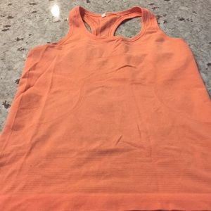 Orange Lululemon tank size 6